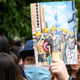 Students attend a school boycott rally at the Chinese University of Hong Kong.